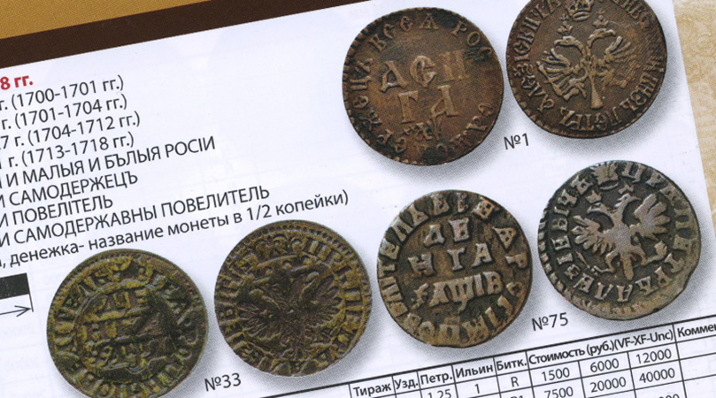Медные монеты Российской Империи на аукционе