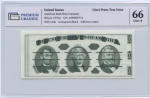 2 доллара Проба комбиформы банкноты. На бумаге с водяным знаком. Редкость 1976. В слабе. В слабе PREMIUM GRADING 66 Unc 1976 года (США) #1
