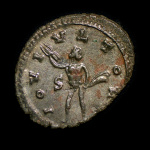 Антониан. Галлиен (260−268) 260−268. Юпитер, обнаженный, за исключением плаща на плечах, стоит, держа скипетр в правой руке и молнию в левой 260-268 #2